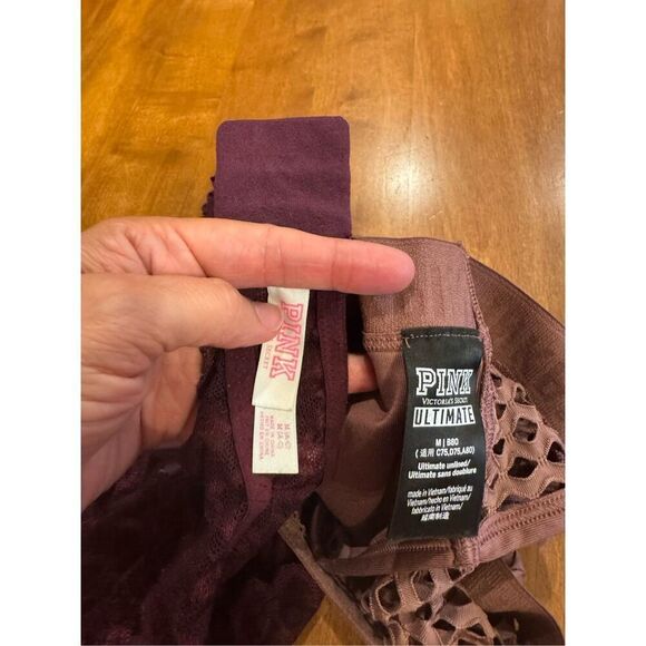 Women’s Victoria’s Secret Pink Bralette and sports bra bundle size medium - Picture 5 of 5